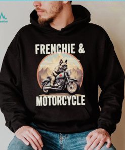 Official Frenchie And Motorcycle Dog Lovers Funny French Bulldog Dad T shirt