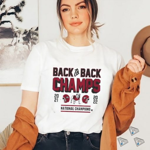 Official Georgia Football Back To Back Champs Shirt