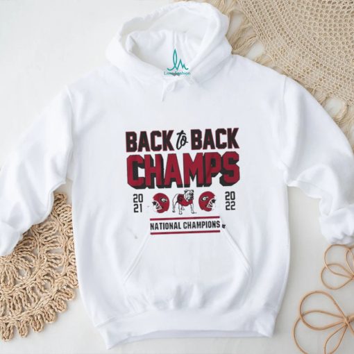 Official Georgia Football Back To Back Champs Shirt