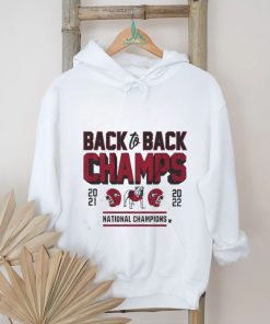 Official Georgia Football Back To Back Champs Shirt