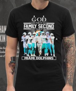 Official God First Family Second Then Miami Dolphins 2023 Playoffs Shirt