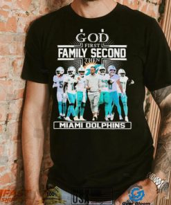 Official God First Family Second Then Miami Dolphins 2023 Playoffs Shirt