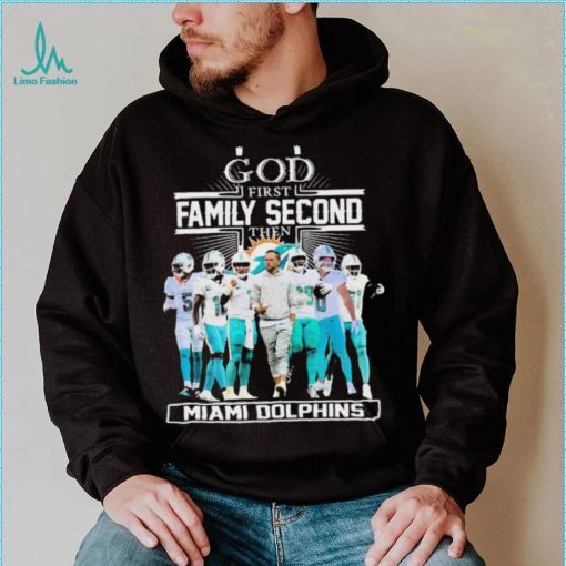 Official God First Family Second Then Miami Dolphins 2023 Playoffs Shirt