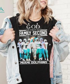 Official God First Family Second Then Miami Dolphins 2023 Playoffs Shirt