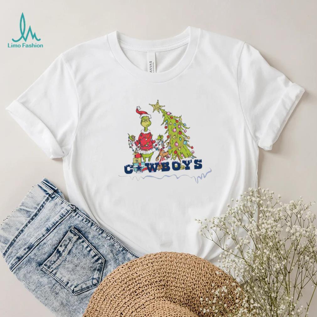 Official Grinch And Max Christmas Tree Dallas Cowboys Shirt Official Grinch And Max Christmas Tree Dallas Cowboys Shirt