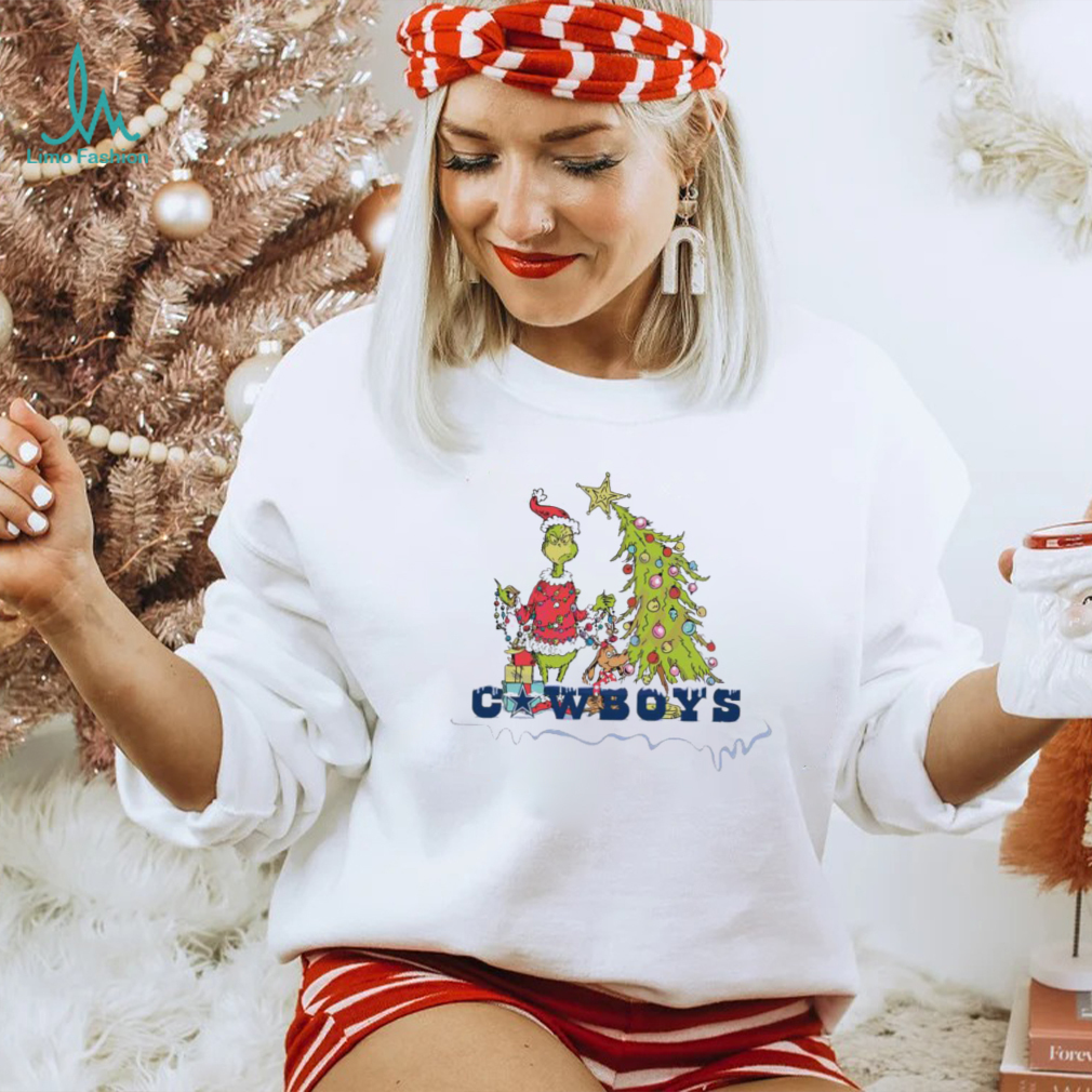 Official Grinch And Max Christmas Tree Dallas Cowboys Shirt Official Grinch And Max Christmas Tree Dallas Cowboys Shirt