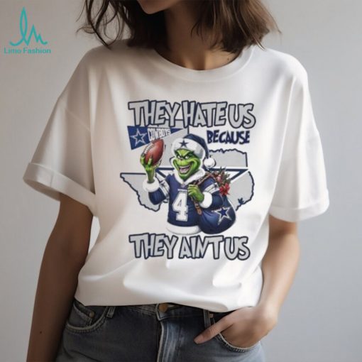 Official Grinch they hate us because they ain’t us Dallas Cowboys Football xmas T shirt