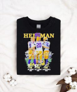 Official Heisman LSU Tigers Joe Burrow 2019 Billy Cannon 1969 Jayden Daniels 2023 T Shirt