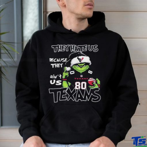 Official Houston Texans Grinch Hate Us Christmas Shirt