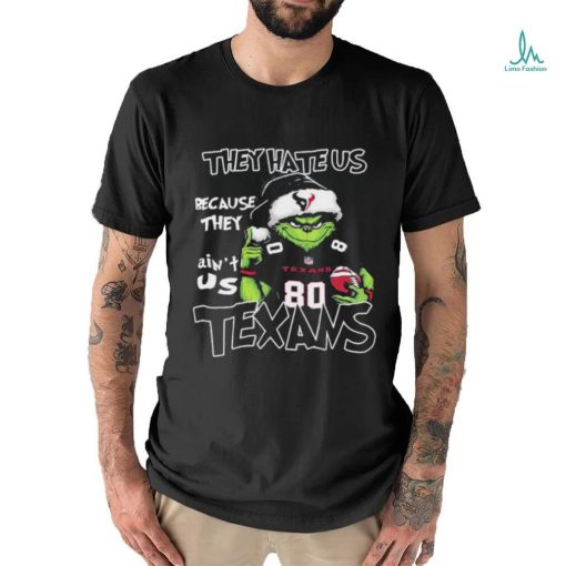 Official Houston Texans Grinch Hate Us Christmas Shirt