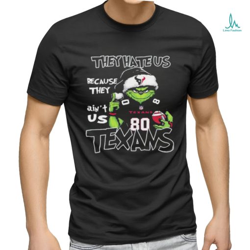 Official Houston Texans Grinch Hate Us Christmas Shirt