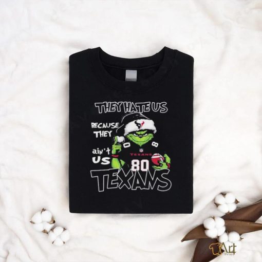 Official Houston Texans Grinch Hate Us Christmas Shirt