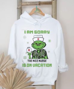 Official I Am Sorry The Nice Nurse Is On Vacation Nurse Christmas T Shirt