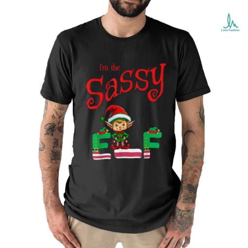 Official I’m The Sassy Elf Raglan Christmas Baseball T Shirt