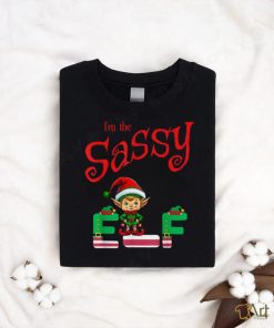 Official I’m The Sassy Elf Raglan Christmas Baseball T Shirt