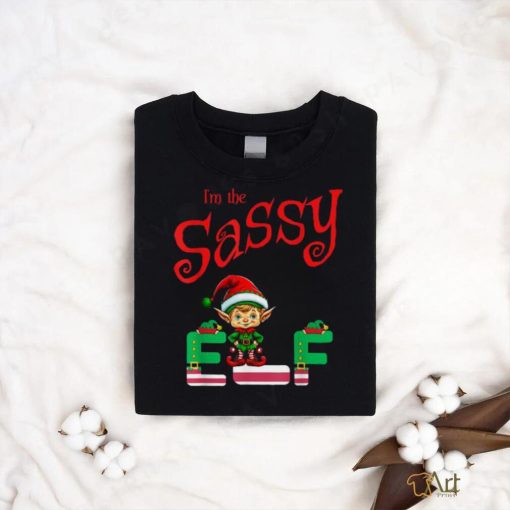 Official I’m The Sassy Elf Raglan Christmas Baseball T Shirt