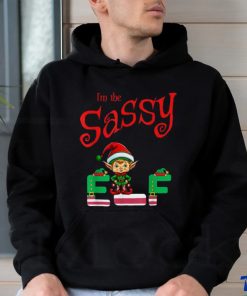 Official I’m The Sassy Elf Raglan Christmas Baseball T Shirt