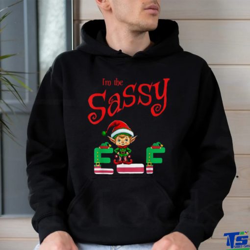 Official I’m The Sassy Elf Raglan Christmas Baseball T Shirt
