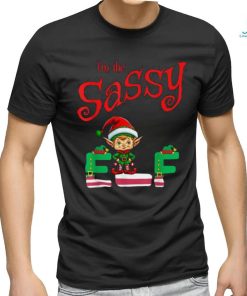 Official I’m The Sassy Elf Raglan Christmas Baseball T Shirt