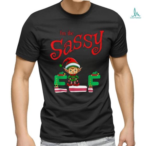 Official I’m The Sassy Elf Raglan Christmas Baseball T Shirt