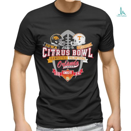 Official Iowa Hawkeyes Vs Tennessee Volunteers Cheez IT Citrus Bowl Orlando Florida 2024 Shirt