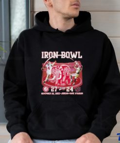 Official Iron Bowl Alabama Crimson Tide 27 24 Auburn Tigers November 25 2023 Jordan Hare Stadium T Shirt