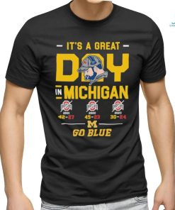 Official It’s A Great Day In Michigan Wolverines Go Blue T Shirt