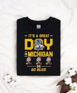 Official It’s A Great Day In Michigan Wolverines Go Blue T Shirt