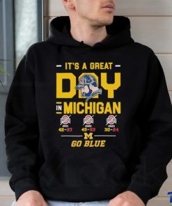 Official It’s A Great Day In Michigan Wolverines Go Blue T Shirt