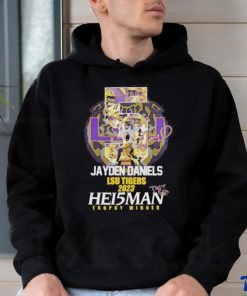 Official Jayden Daniels LSU Tigers 2023 Hei5man Trophy Winner T Shirt