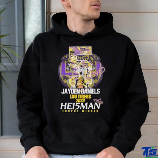 Official Jayden Daniels LSU Tigers 2023 Hei5man Trophy Winner T Shirt