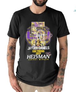 Official Jayden Daniels LSU Tigers 2023 Hei5man Trophy Winner T Shirt