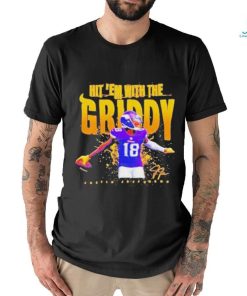 Official Justin jefferson Minnesota vikings hit ’em with the griddy signature T shirt