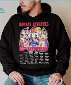 Official Kansas Jayhawks 126th Anniversary 1898 2024 Thank You For The Memories Signatures Shirt