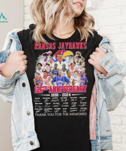 Official Kansas Jayhawks 126th Anniversary 1898 2024 Thank You For The Memories Signatures Shirt