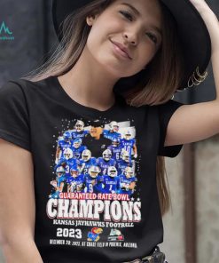 Official Kansas Jayhawks Football Team Guaranteed Rate Bowl 2023 Champions Shirt