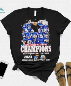 Official Kansas Jayhawks Football Team Guaranteed Rate Bowl 2023 Champions Shirt