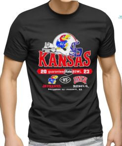 Official Kansas Jayhawks Vs Unlv Rebels Guaranteed Rate Bowl Dec 23 2023 T Shirt