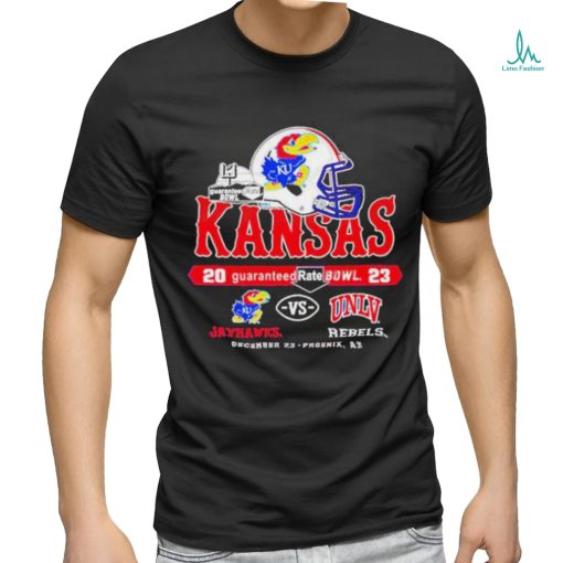 Official Kansas Jayhawks Vs Unlv Rebels Guaranteed Rate Bowl Dec 23 2023 T Shirt