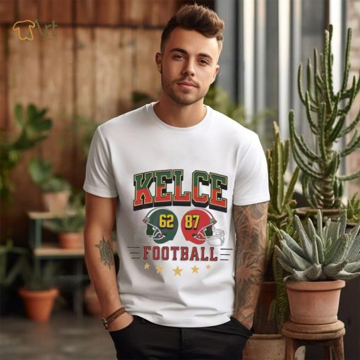 Official Kelce Brothers Football 62 87 Eagles Chiefs Shirt