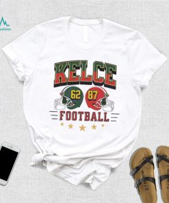 Official Kelce Brothers Football 62 87 Eagles Chiefs Shirt