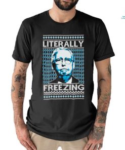 Official Literally Freezing Mcconnell Senator Ugly Christmas T Shirt