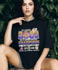 Official Los Angeles Lakers 123 109 Indiana Pacers 2023 NBA In Season Tournament Championship Final Score Shirt