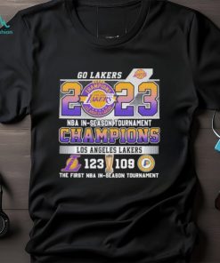 Official Los Angeles Lakers 123 109 Indiana Pacers 2023 NBA In Season Tournament Championship Final Score Shirt