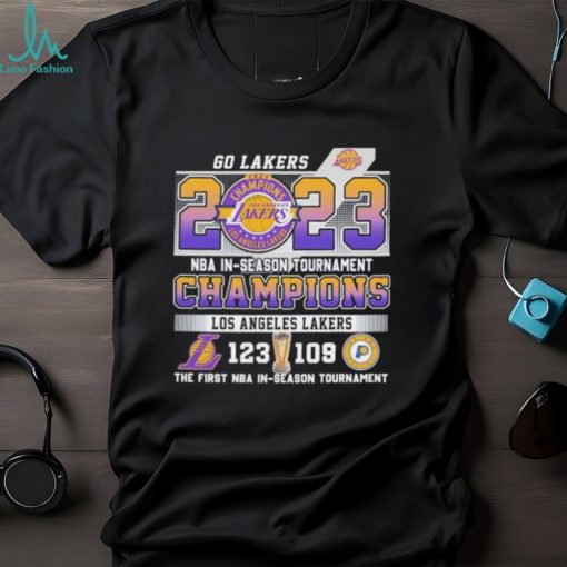 Official Los Angeles Lakers 123 109 Indiana Pacers 2023 NBA In Season Tournament Championship Final Score Shirt