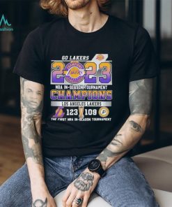 Official Los Angeles Lakers 123 109 Indiana Pacers 2023 NBA In Season Tournament Championship Final Score Shirt