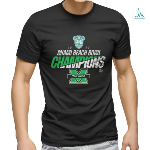 Official Marshall University 2023 Miami Beach Bowl Champions Shirt