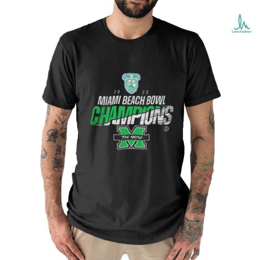 Official Marshall University 2023 Miami Beach Bowl Champions Shirt