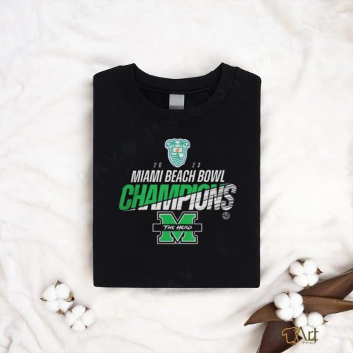 Official Marshall University 2023 Miami Beach Bowl Champions Shirt
