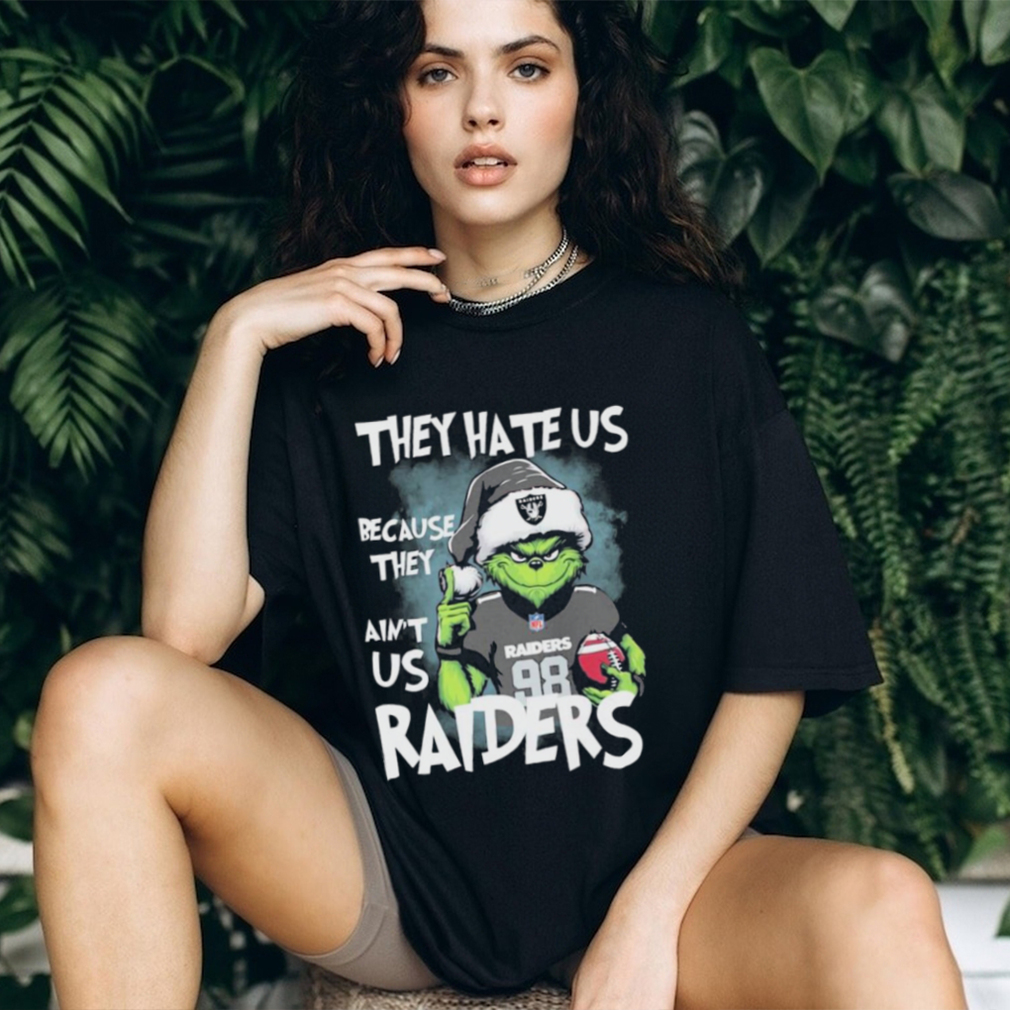 Official Maxx Crosby Grinch They Hate Us Because They Ain’t Us Las Vegas Raiders Christmas Shirt Official Maxx Crosby Grinch They Hate Us Because They Ain’t Us Las Vegas Raiders Christmas Shirt
